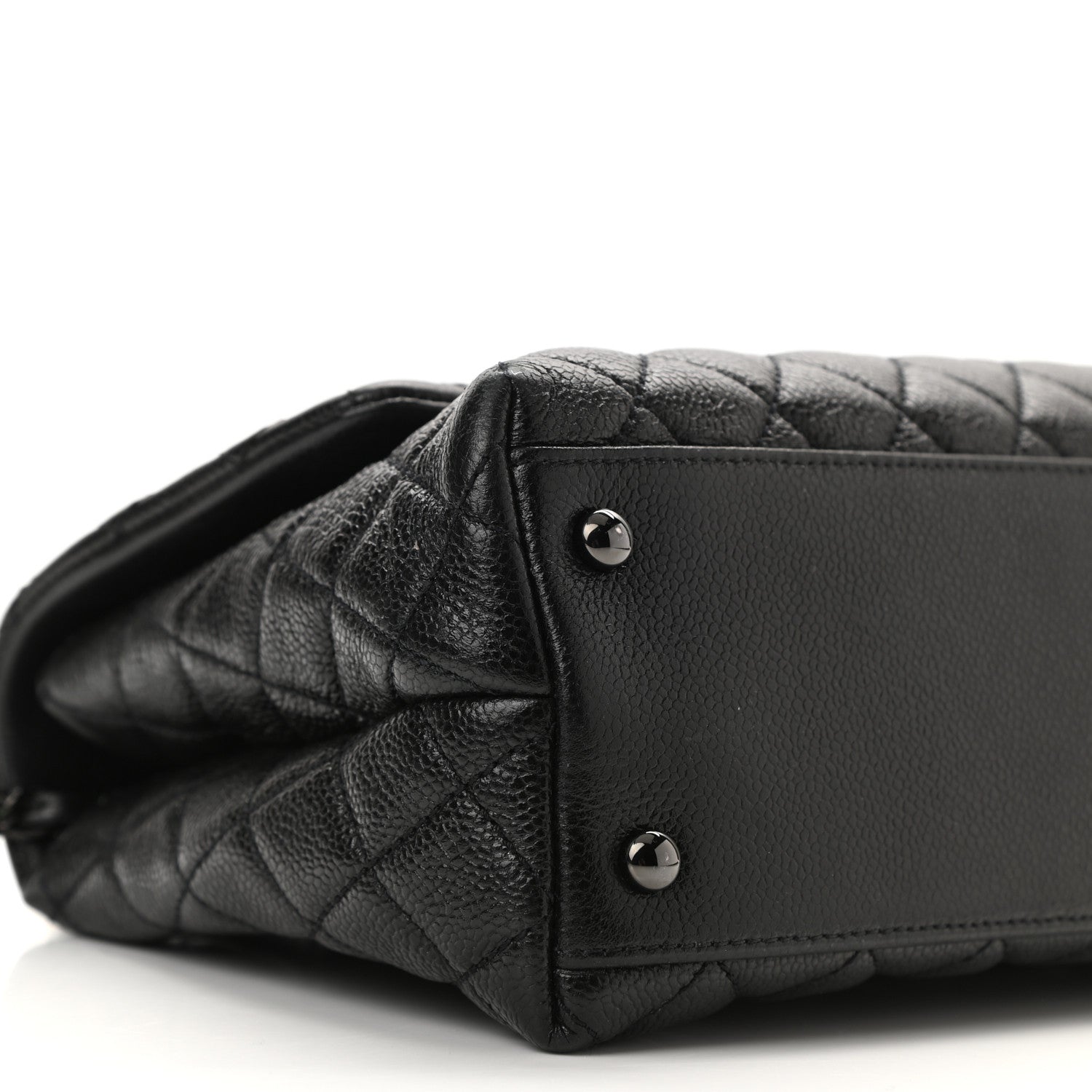 Chanel Caviar Quilted Small Coco Handle Flap So Black 9 of 10