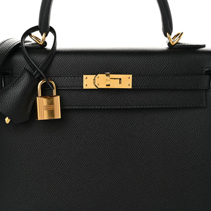 Hermes Epsom Kelly Sellier 25 Black 8 of 11