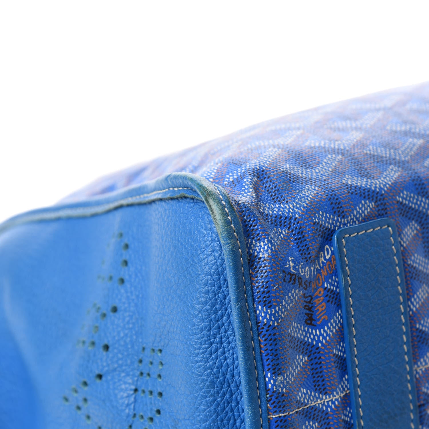 Goyard Goyardine Sac Hardy Pet Carrier PM Sky Blue 8 of 19