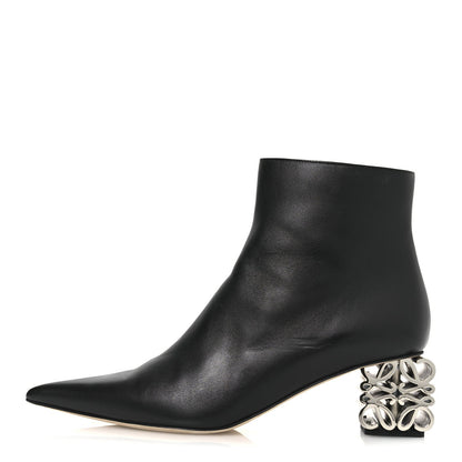 Loewe Calfskin Anagram Ankle Boots 39 Black 1 of 7