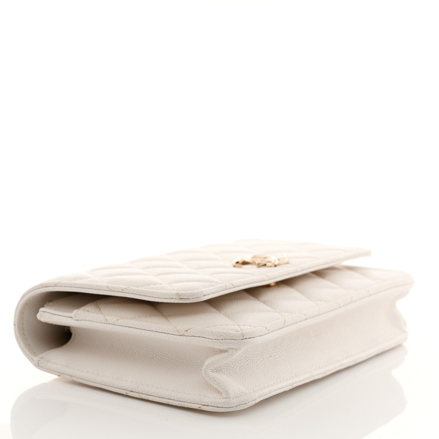 Chanel Caviar Quilted Wallet on Chain WOC White 4 of 12