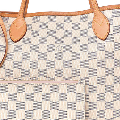 Louis Vuitton Damier Azur Neo Neverfull MM Rose Ballerine 19 of 20