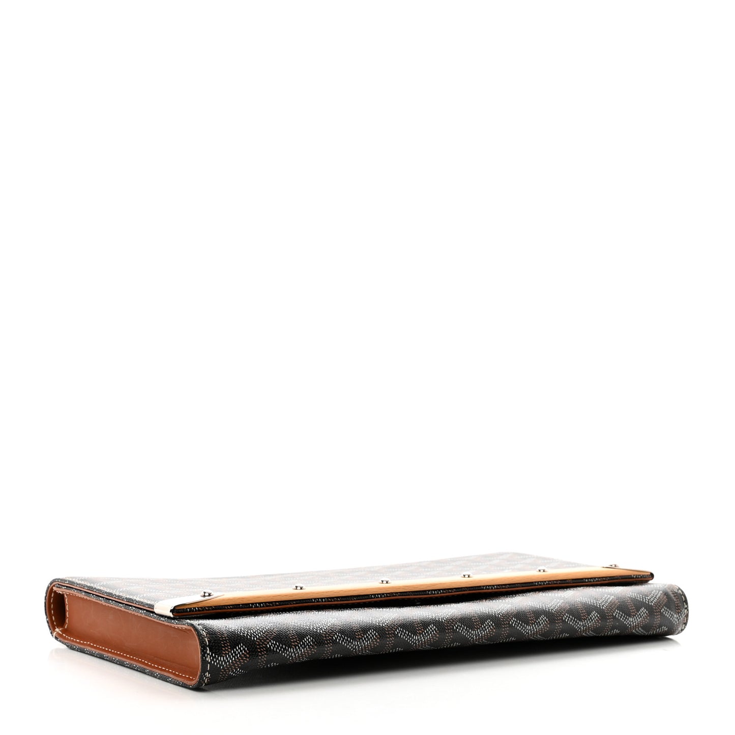 Goyardine Monte Carlo Bois Clutch Black