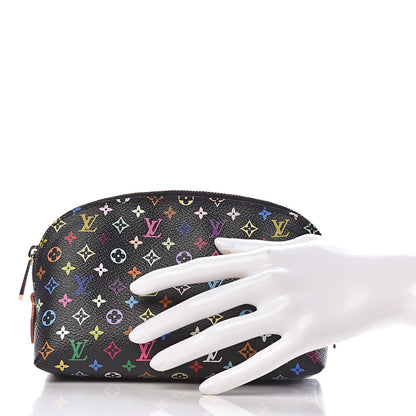 Louis Vuitton Monogram Multicolor Cosmetic Pouch Black Grenade 2 of 6