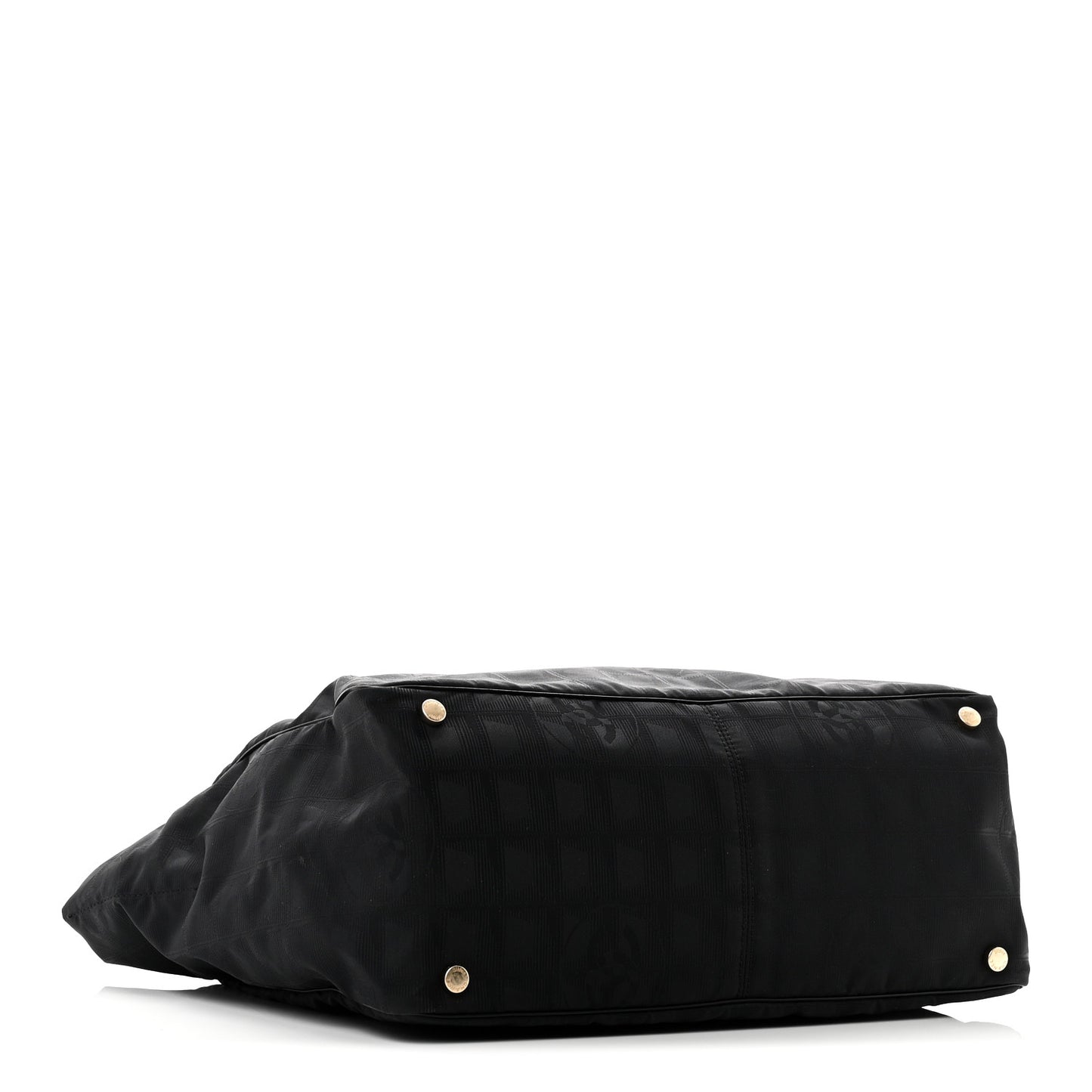 Nylon Large Travel Tote Black