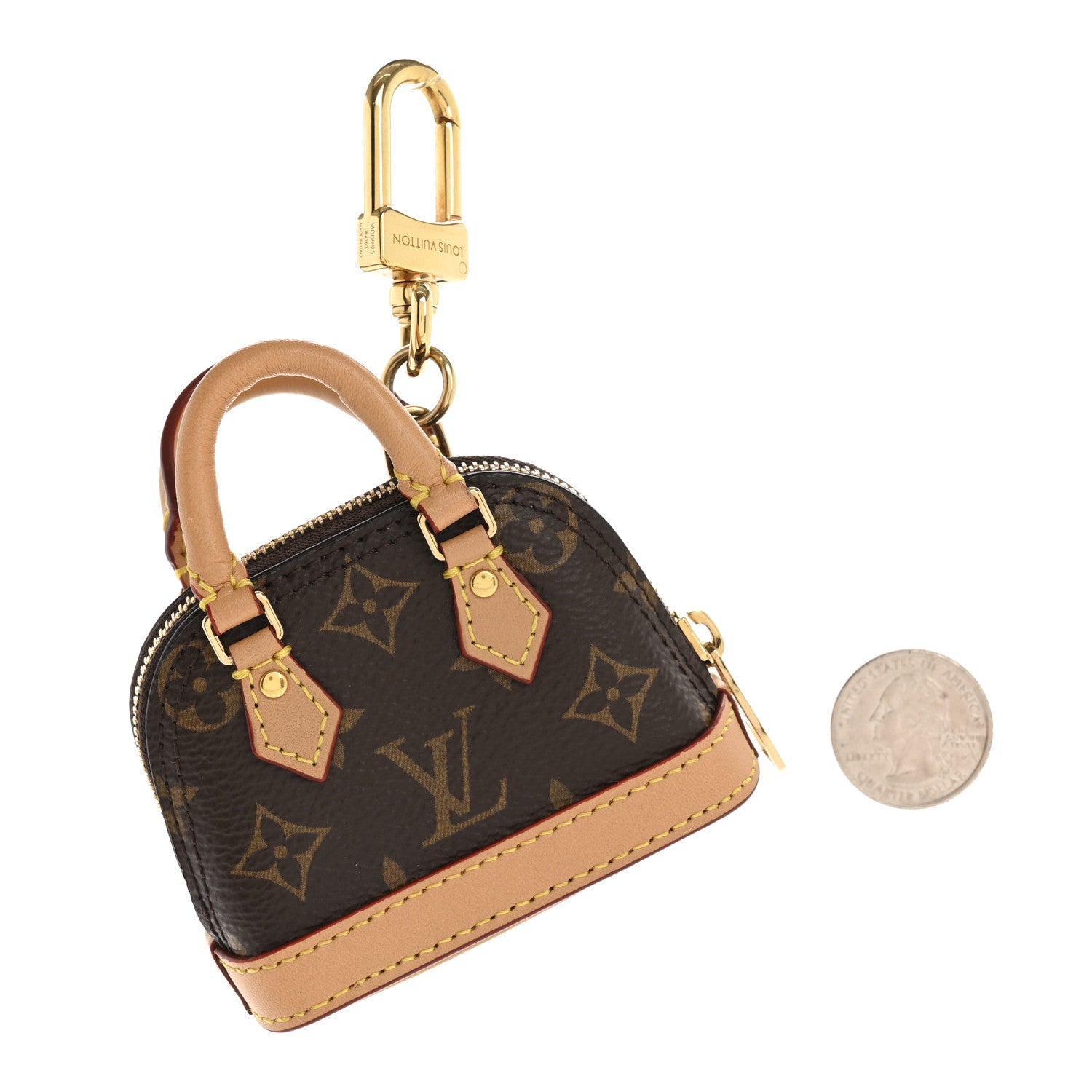 Louis Vuitton Monogram Micro Alma Bag Charm 2 of 6