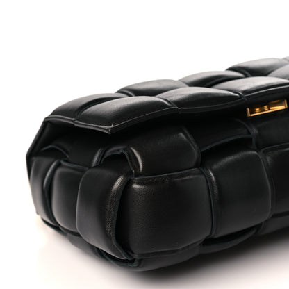 Bottega Veneta Lambskin Maxi Intreccio Padded Chain Cassette Crossbody Bag Black 8 of 9