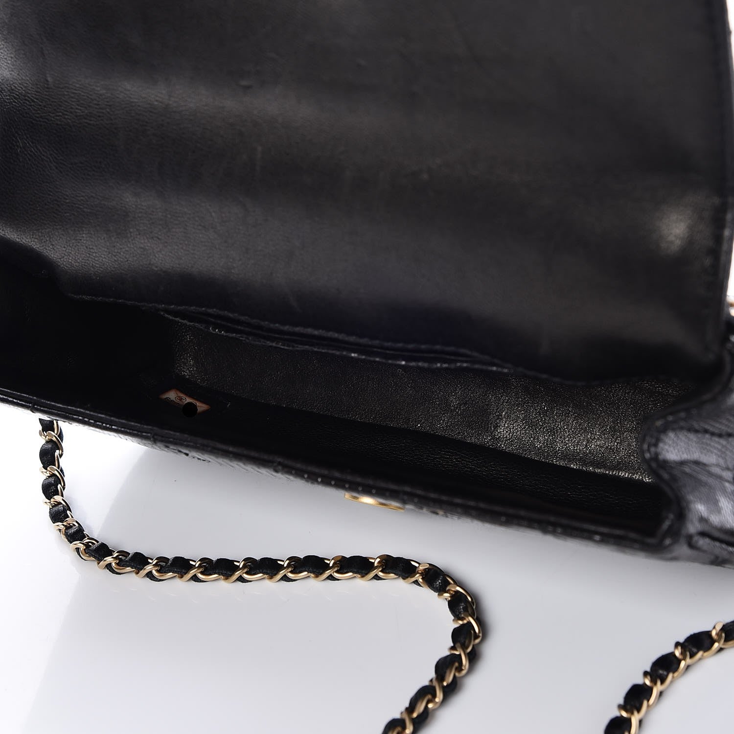 Chanel Lizard Square Quilted Extra Mini Flap Black 5 of 8
