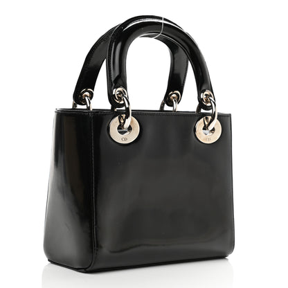 Christian Dior Glazed Calfskin Mini Lady Dior Black 3 of 11