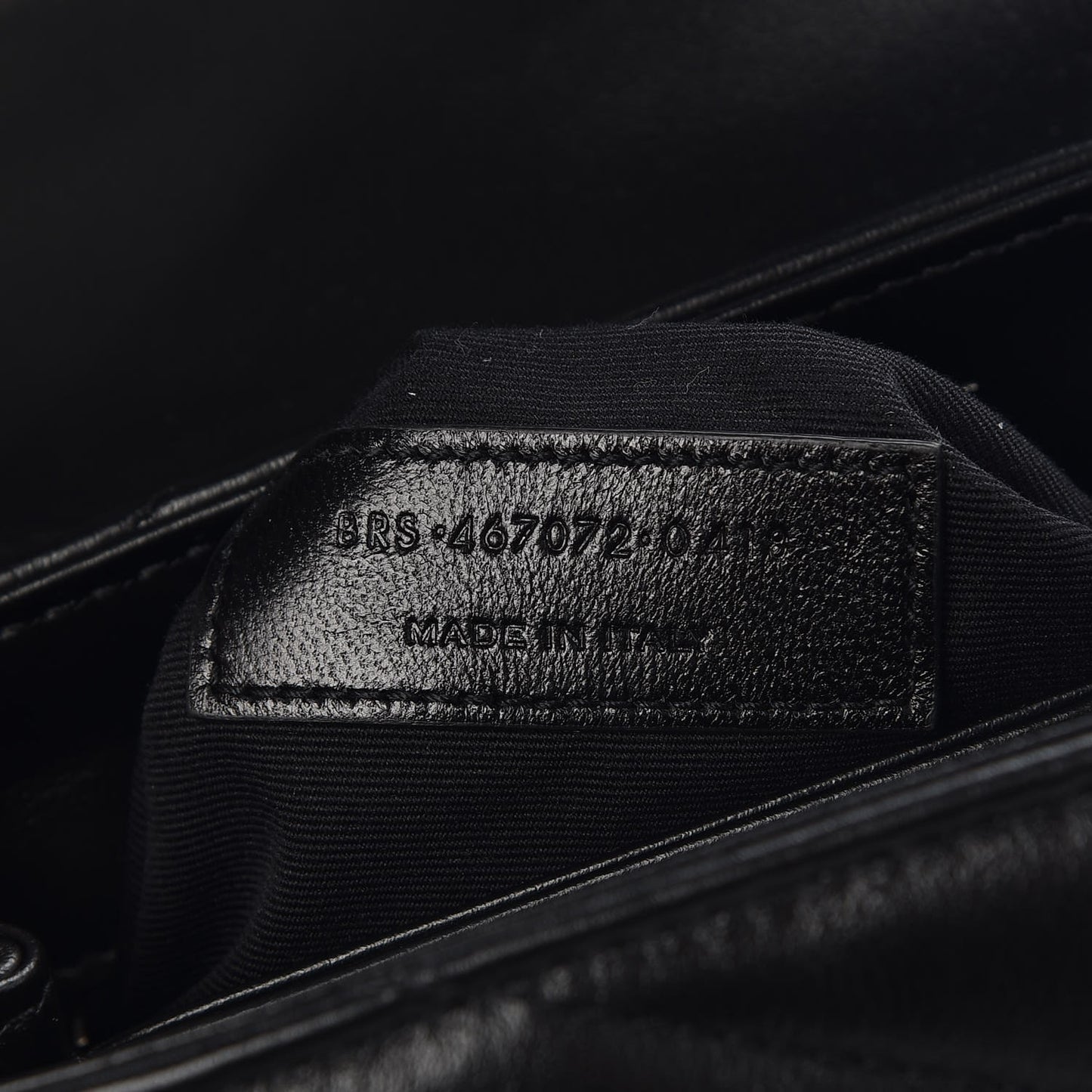 Calfskin Y Quilted Monogram Toy Loulou Crossbody Bag Black
