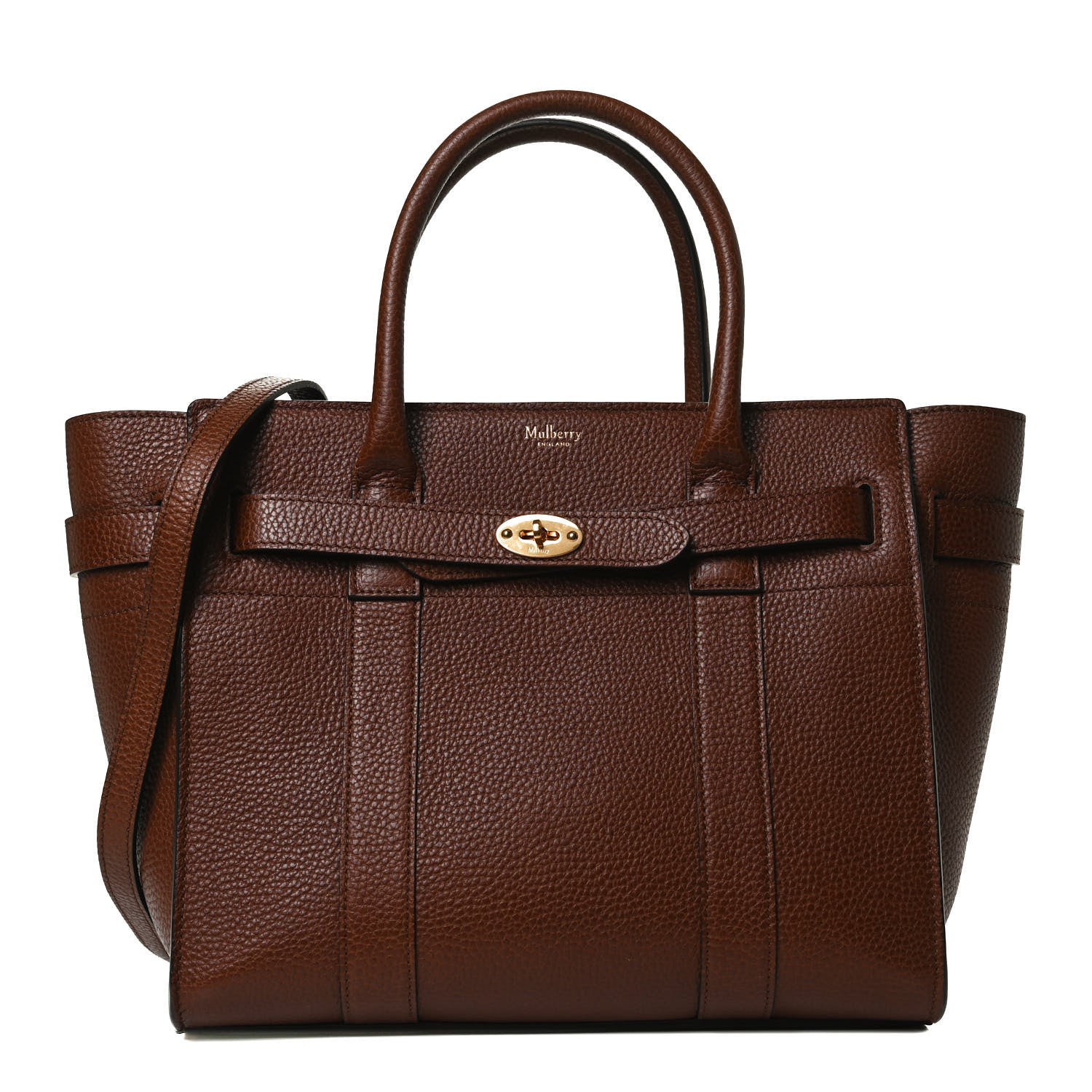 Mulberry Small Classic Grain Mini Zipped Bayswater Oak 1 of 12