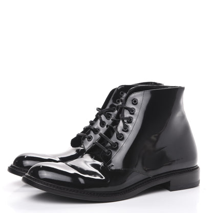 Saint Laurent Smooth Calfskin Ankle Boots 42 Black 3 of 8