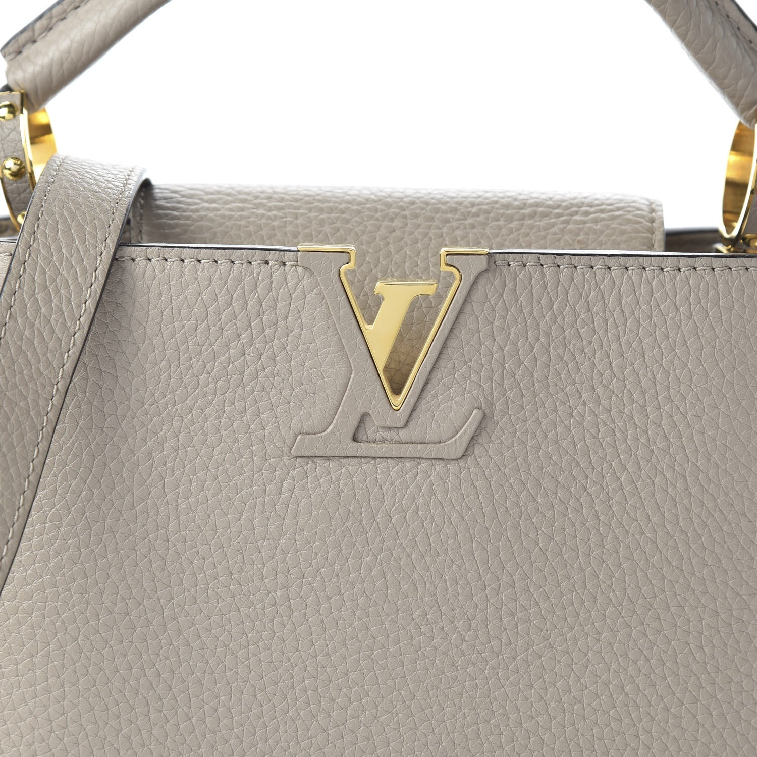 Louis Vuitton Taurillon Capucines BB Galet 9 of 9
