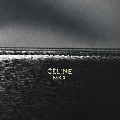Celine Shiny Calfskin Teen Triomphe Black 6 of 10