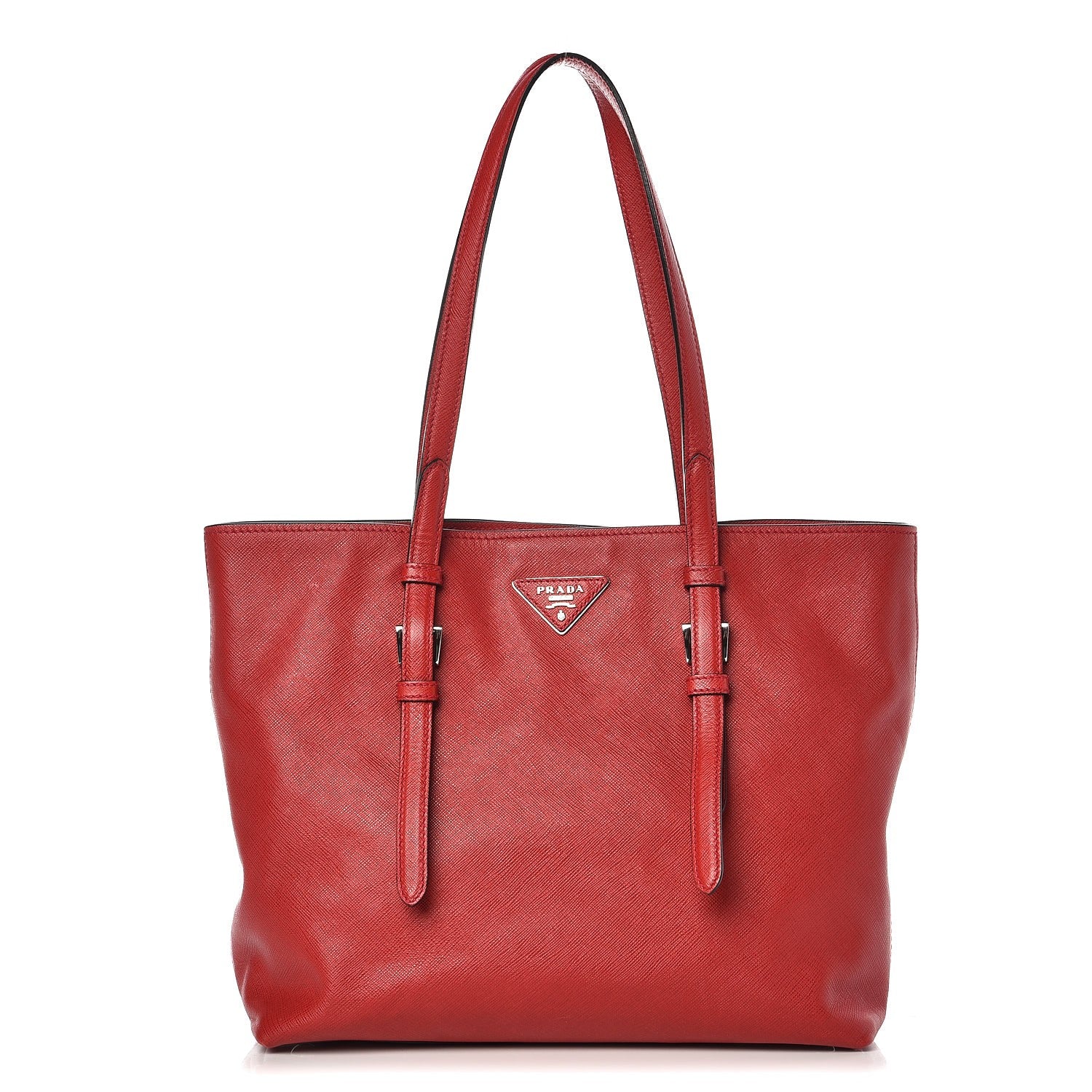 Prada Saffiano Soft Tote Fuoco 1 of 11