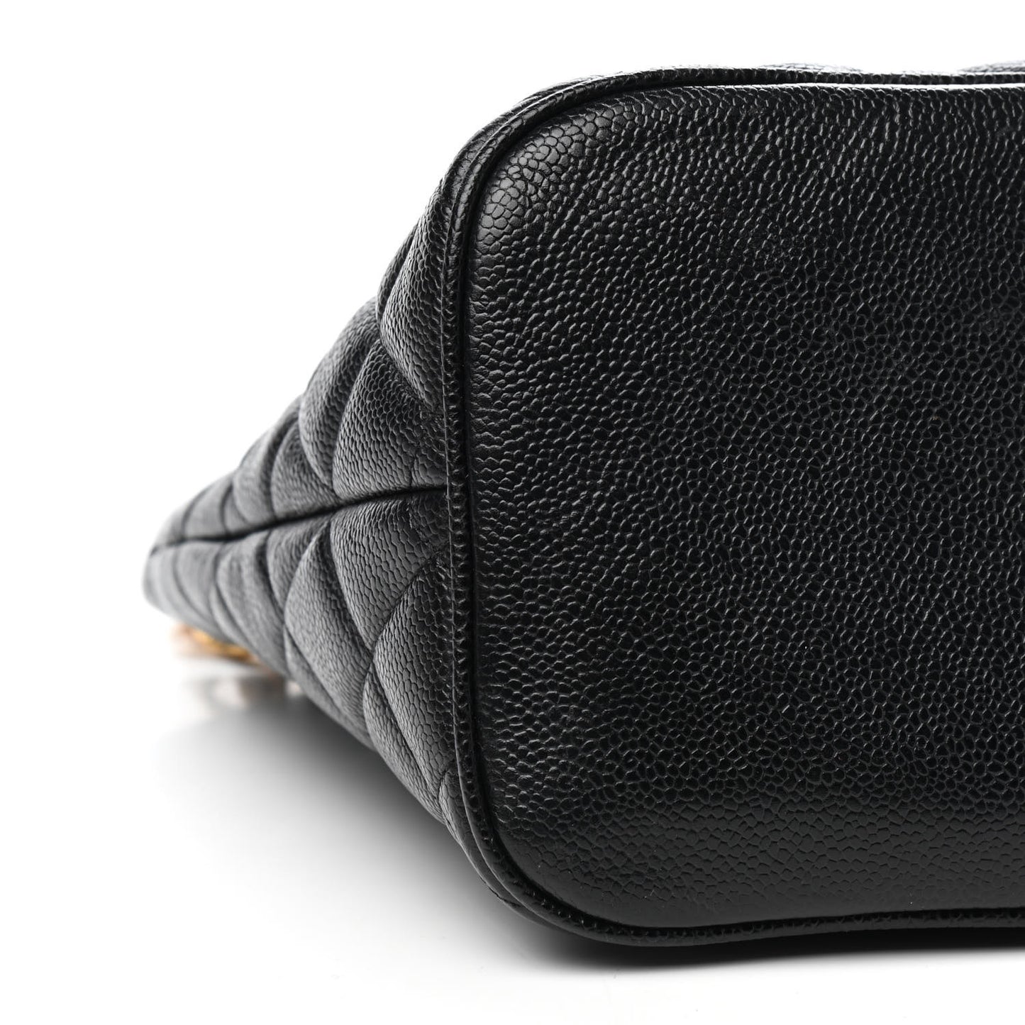 Caviar Quilted Medallion Tote Black
