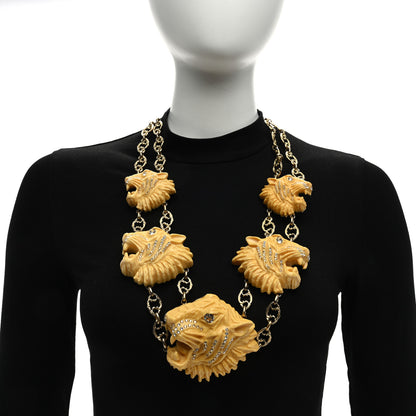Gucci Resin Crystal Rajah Necklace Ivory 2 of 4