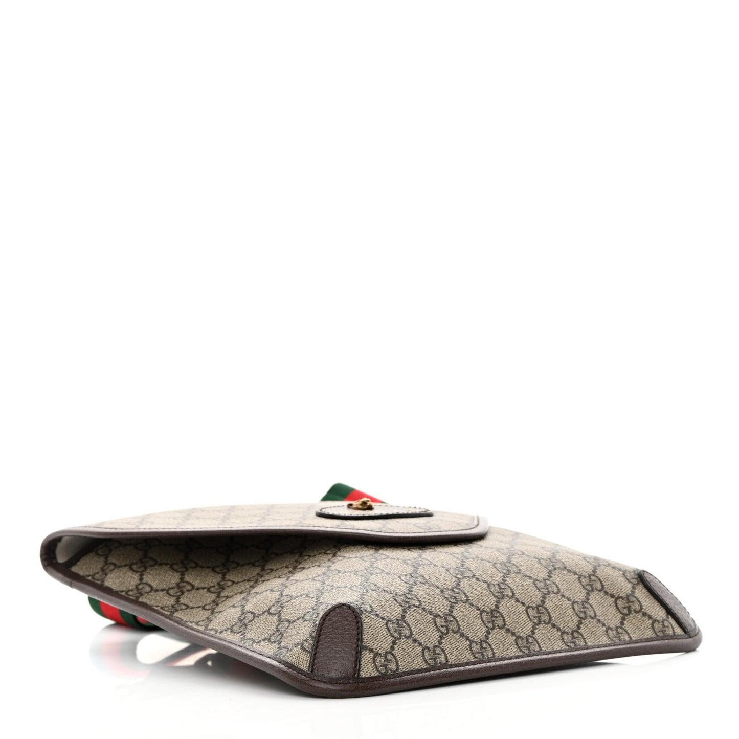 GG Supreme Monogram Web Medium Neo Vintage Flap Messenger Bag Beige New Acero