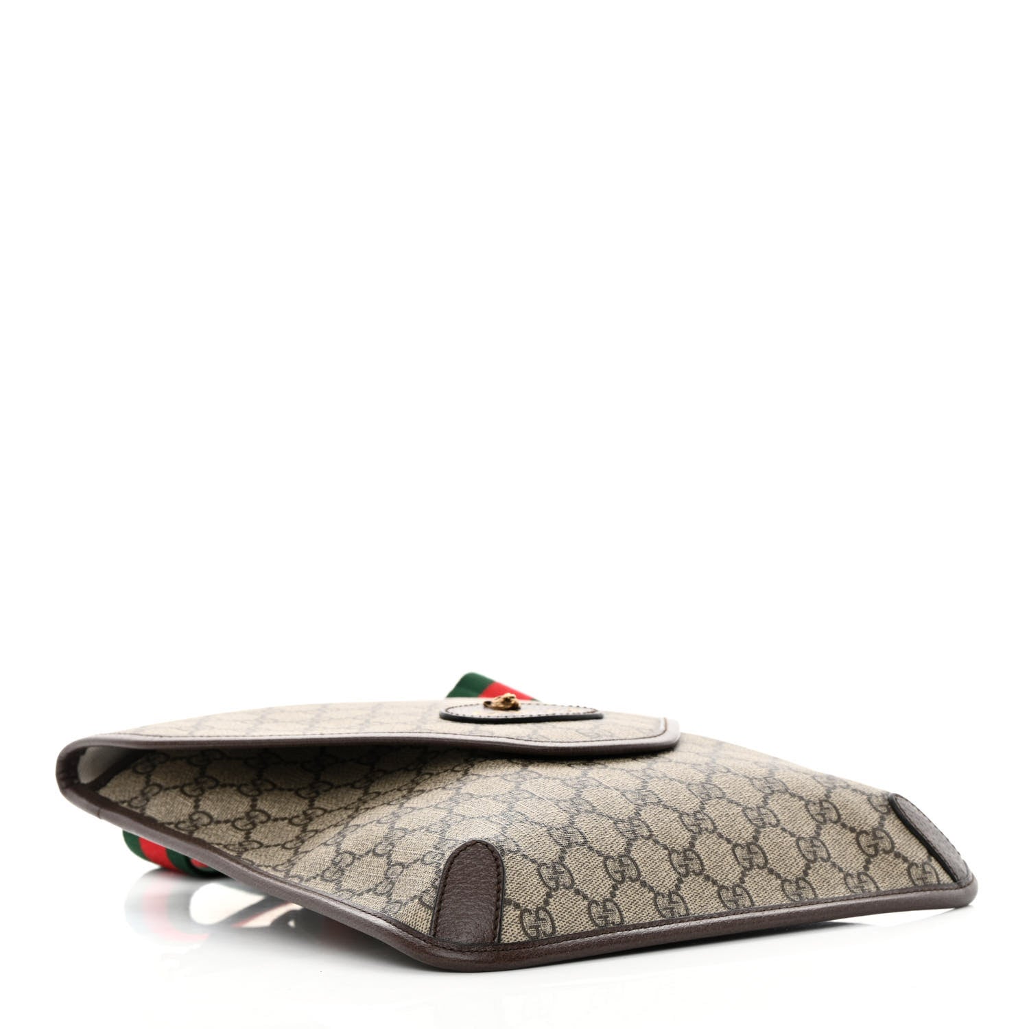 Gucci GG Supreme Monogram Web Medium Neo Vintage Flap Messenger Bag Beige New Acero 4 of 13