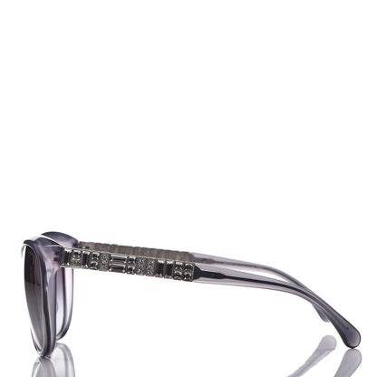 Chanel Crystal Baguette Cat Eye Sunglasses 5309-B-A Grey 3 of 8