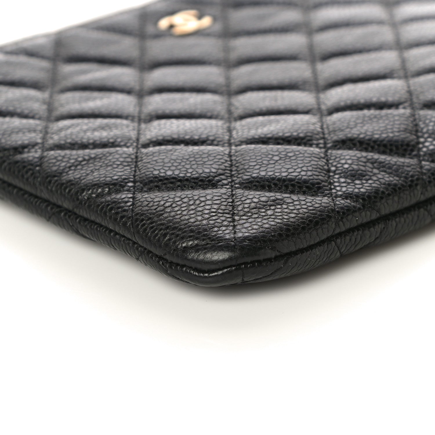 Chanel Caviar Quilted Medium Cosmetic Case Black 9 of 10