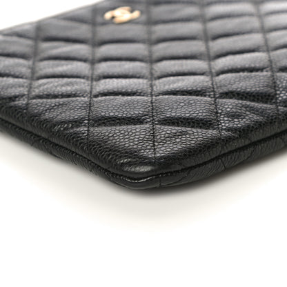 Chanel Caviar Quilted Medium Cosmetic Case Black 9 of 10