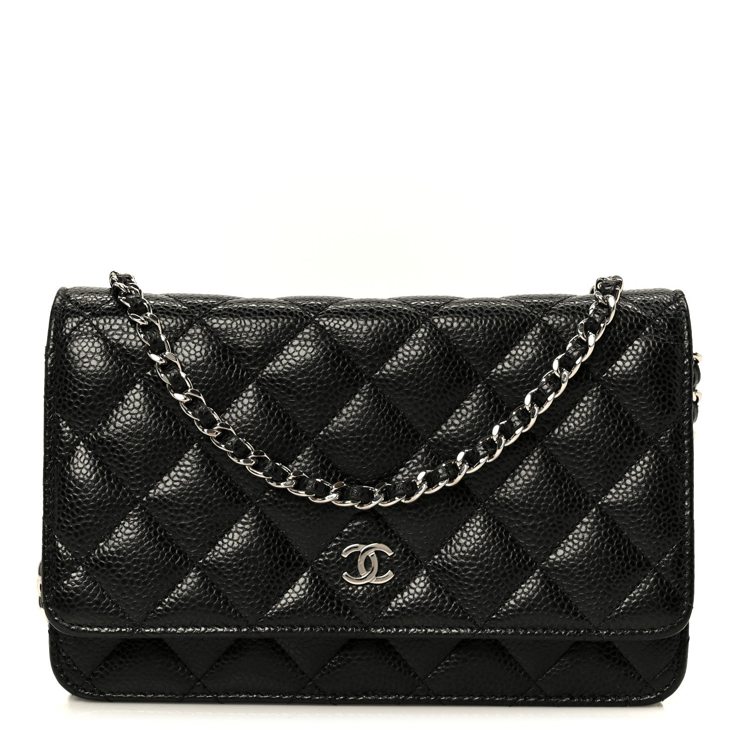 Chanel Caviar Quilted Wallet on Chain WOC Black 1 of 11