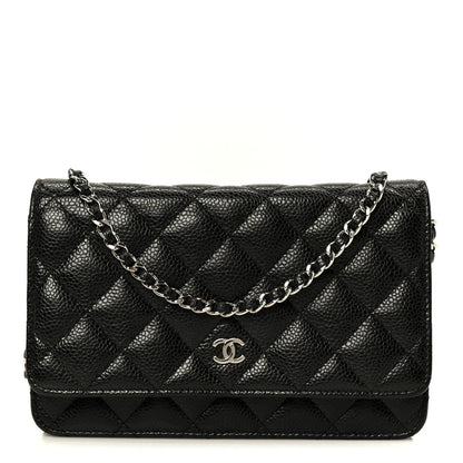 Chanel Caviar Quilted Wallet on Chain WOC Black 1 of 11