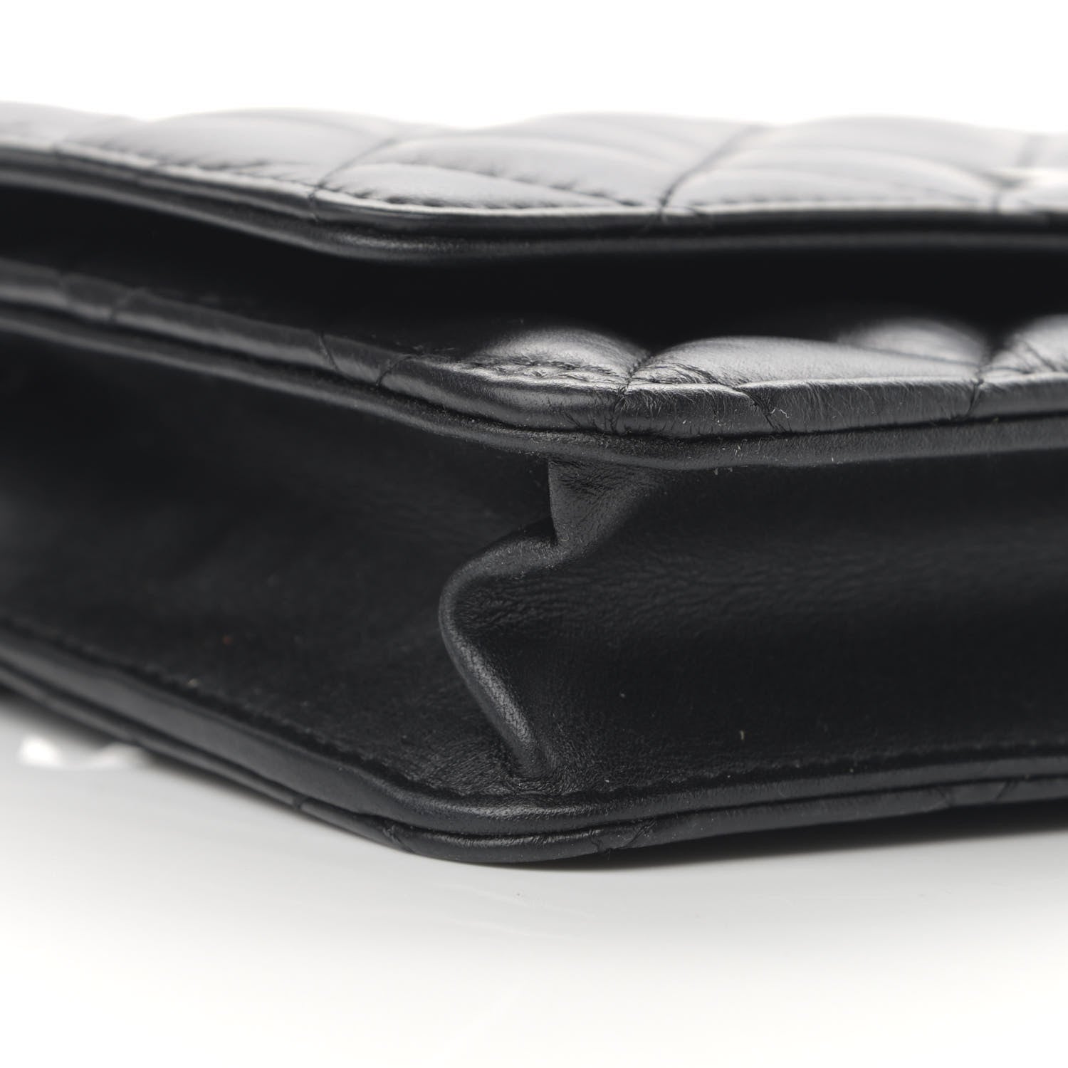 Chanel Aged Calfskin Quilted Reissue Wallet On Chain WOC Black 10 of 11