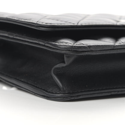 Chanel Aged Calfskin Quilted Reissue Wallet On Chain WOC Black 10 of 11