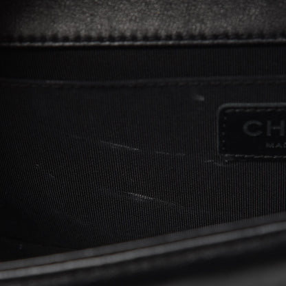 Chanel Lambskin Quilted Medium Boy Flap Black 13 of 13
