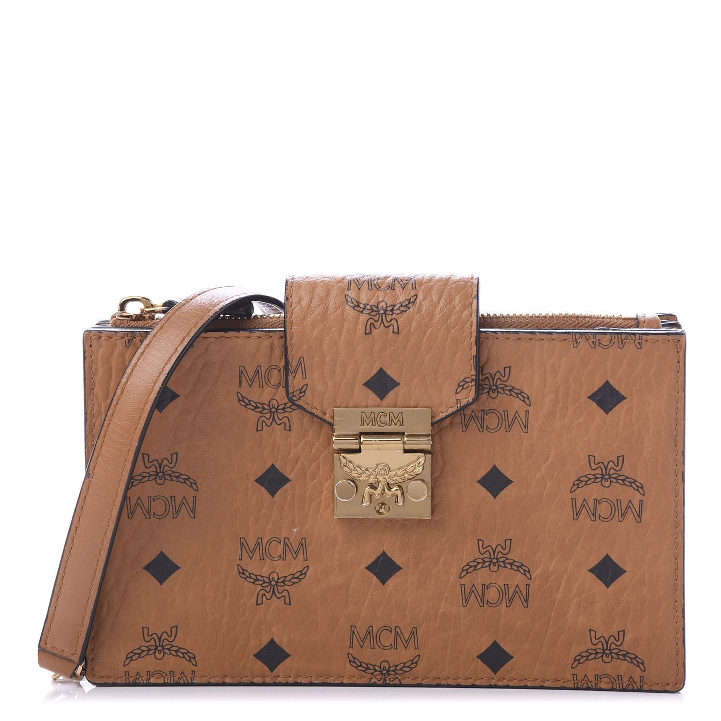 Visetos Small Crossbody Bag Cognac