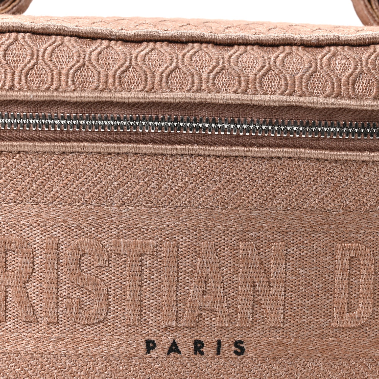 Christian Dior Mesh Embroidered Diortravel Vanity Case Clay 8 of 10