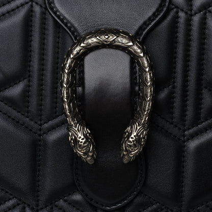 Gucci Calfskin Web Quilted Large Dionysus Tote Bag Black 9 of 12