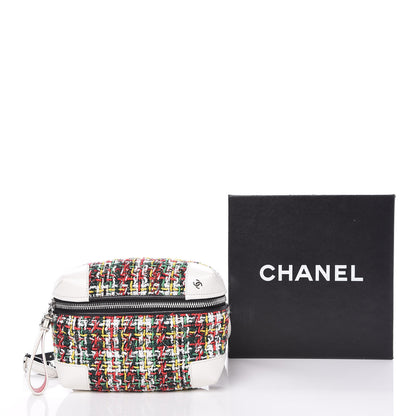 Chanel Tweed Calfskin Street Allure Waist Bag White Multicolor 10 of 10