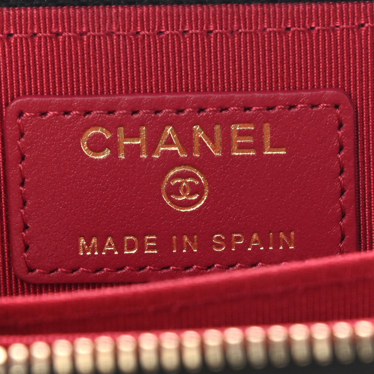 Chanel Lambskin Quilted Chanel 19 Zip Around Coin Purse Wallet Black 6 of 8