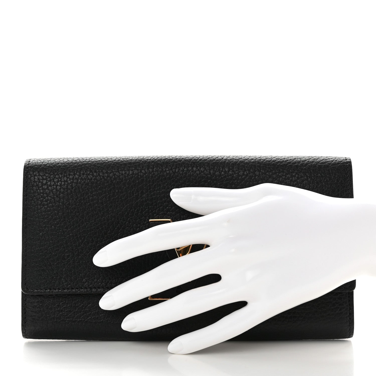 Louis Vuitton Taurillon Capucines Wallet Black 2 of 7