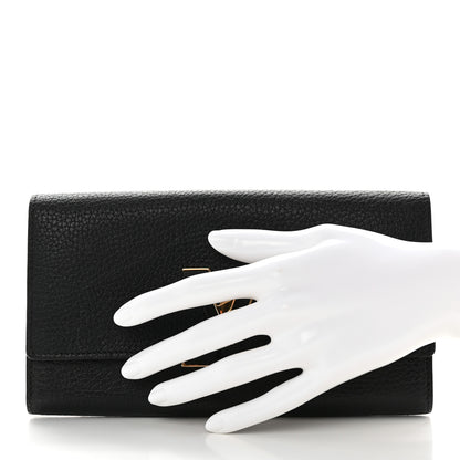 Louis Vuitton Taurillon Capucines Wallet Black 2 of 7
