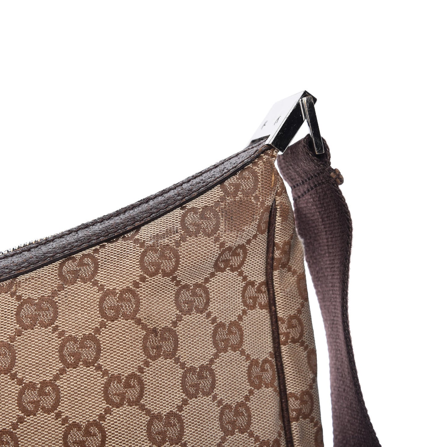 Monogram Medium Half Moon Hobo Dark Brown