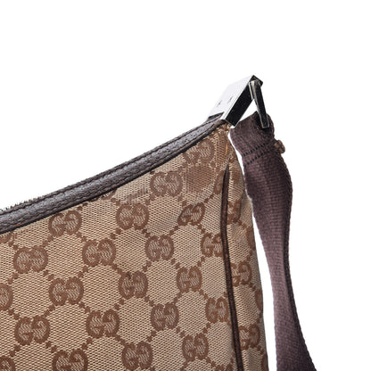 Gucci Monogram Medium Half Moon Hobo Dark Brown 15 of 15