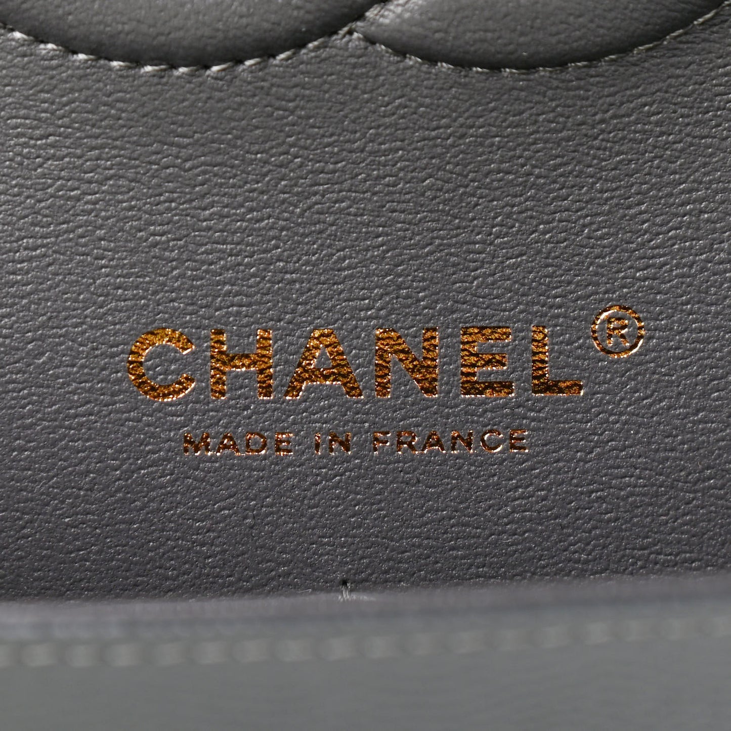 Caviar Quilted Medium Double Flap Dark Grey