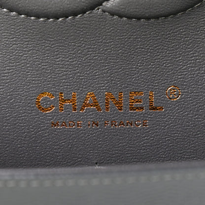 Chanel Caviar Quilted Medium Double Flap Dark Grey 6 of 11