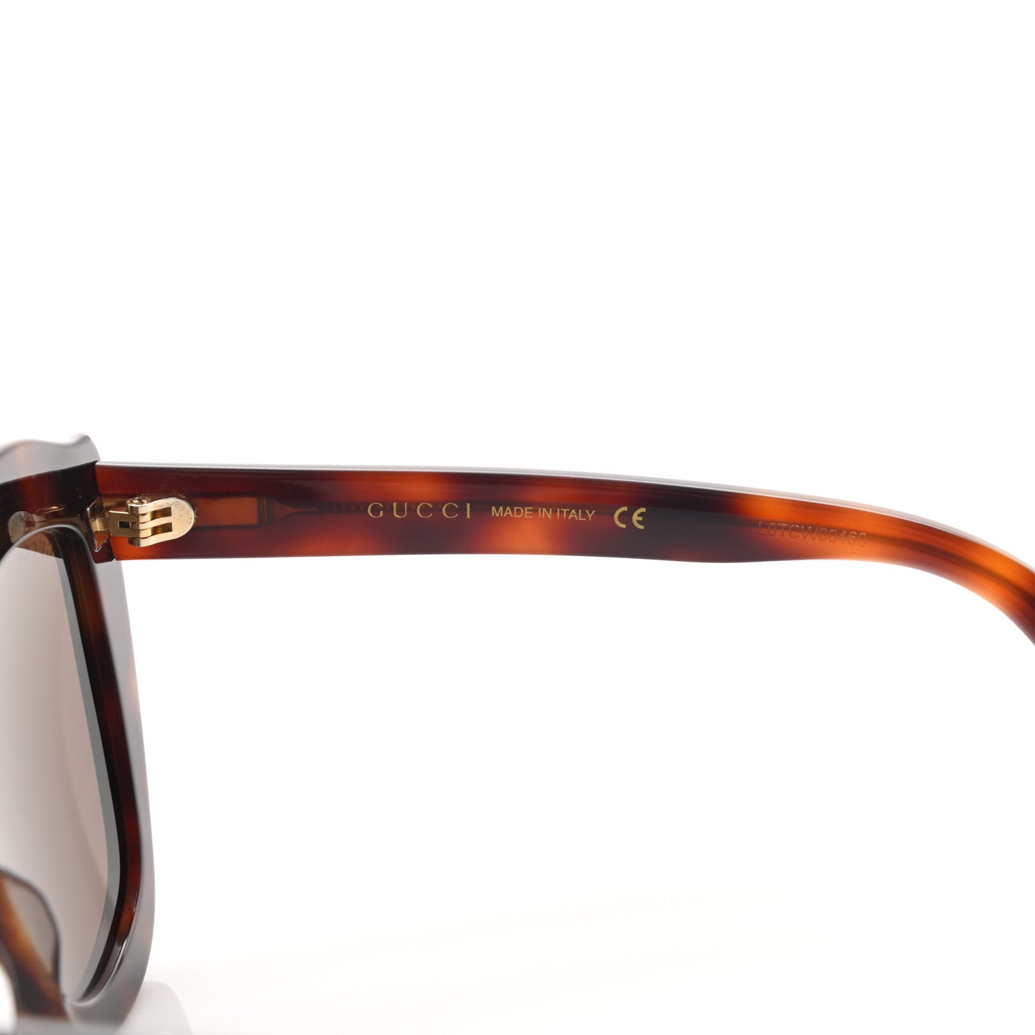 Gucci Crystal Cat Eye GG0118S Sunglasses Havana Brown 6 of 8