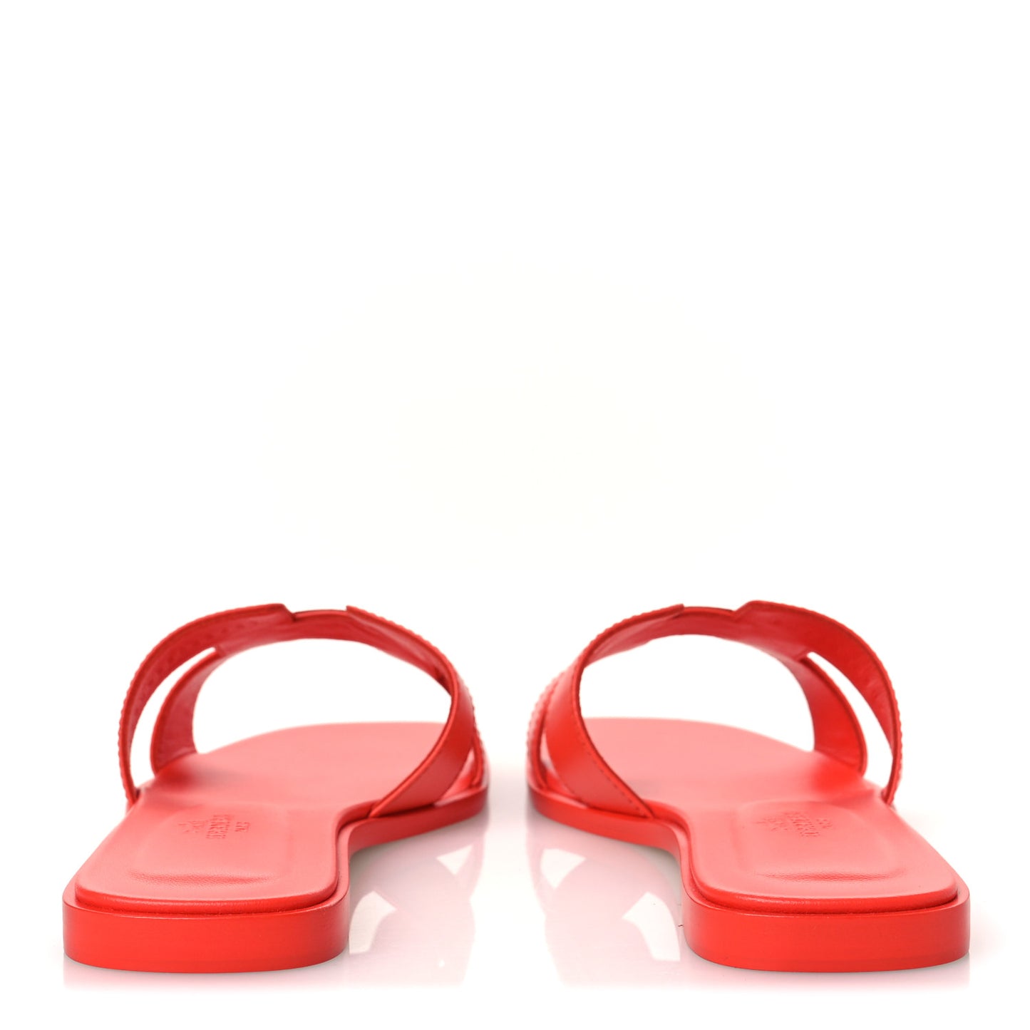 Box Calfskin Oran Sandals 37.5  Rose Vermillon