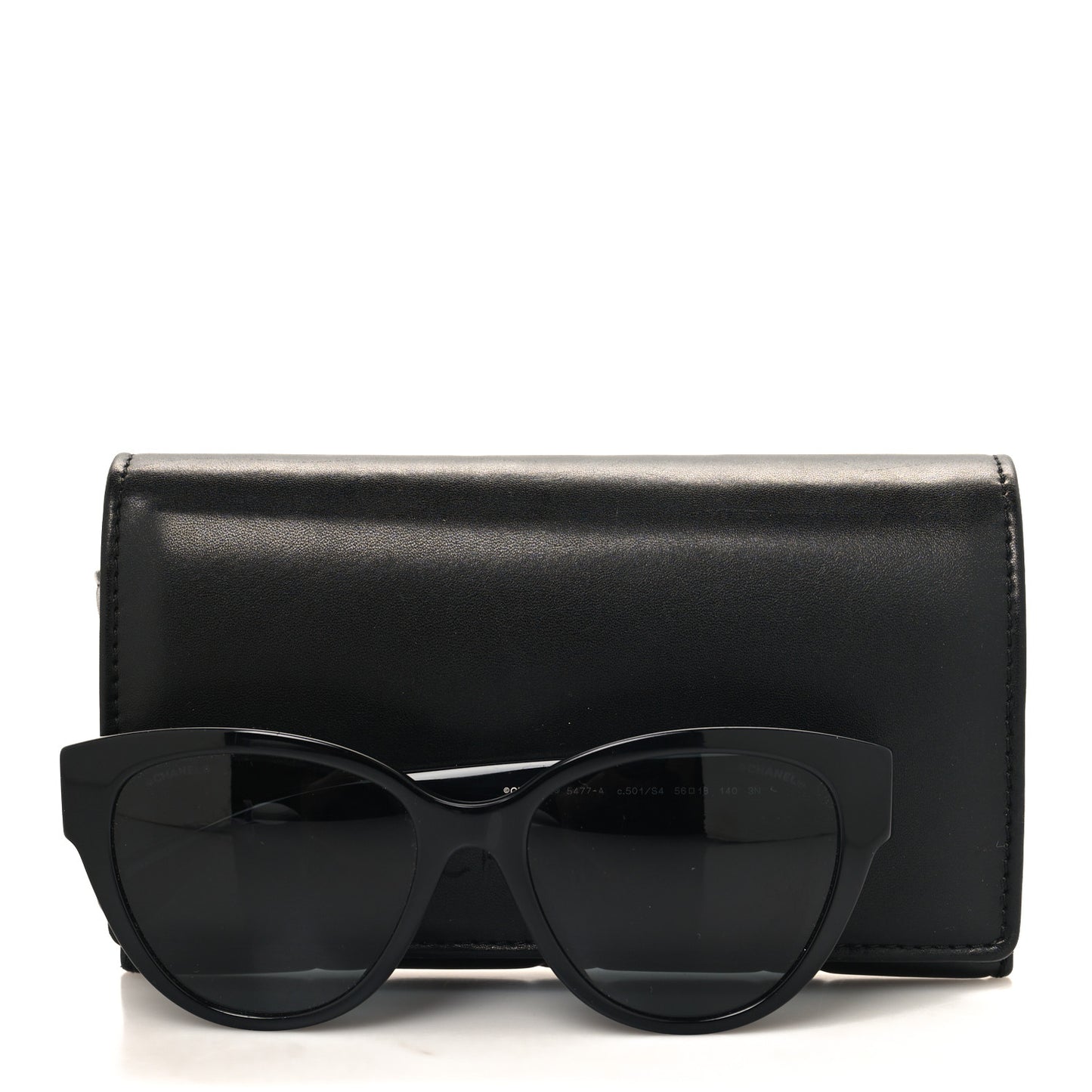 Acetate Enamel Heart Butterfly Sunglasses 5477-A Black