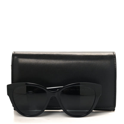 Chanel Acetate Enamel Heart Butterfly Sunglasses 5477-A Black 7 of 7