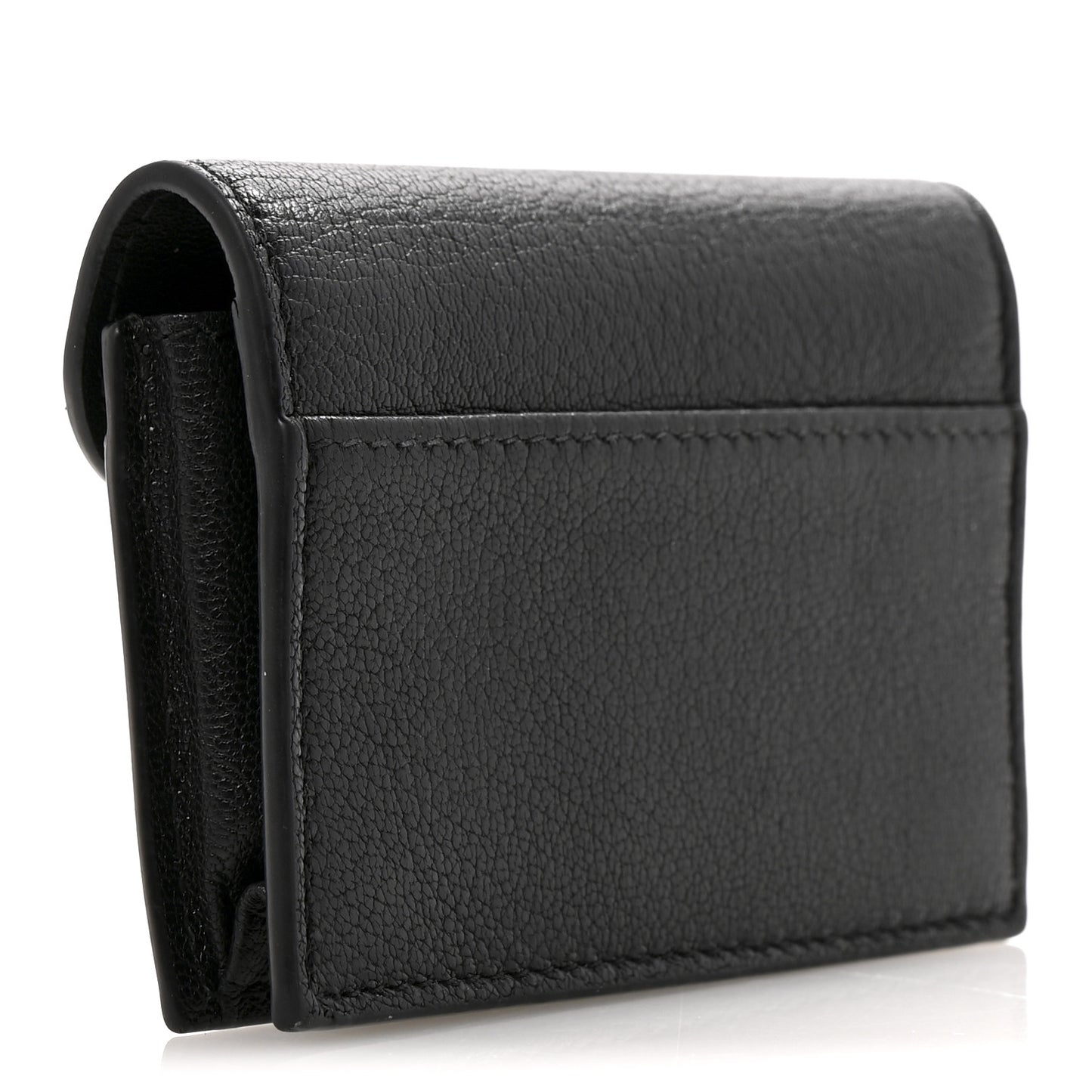 Goatskin Saddle Card Holder Black