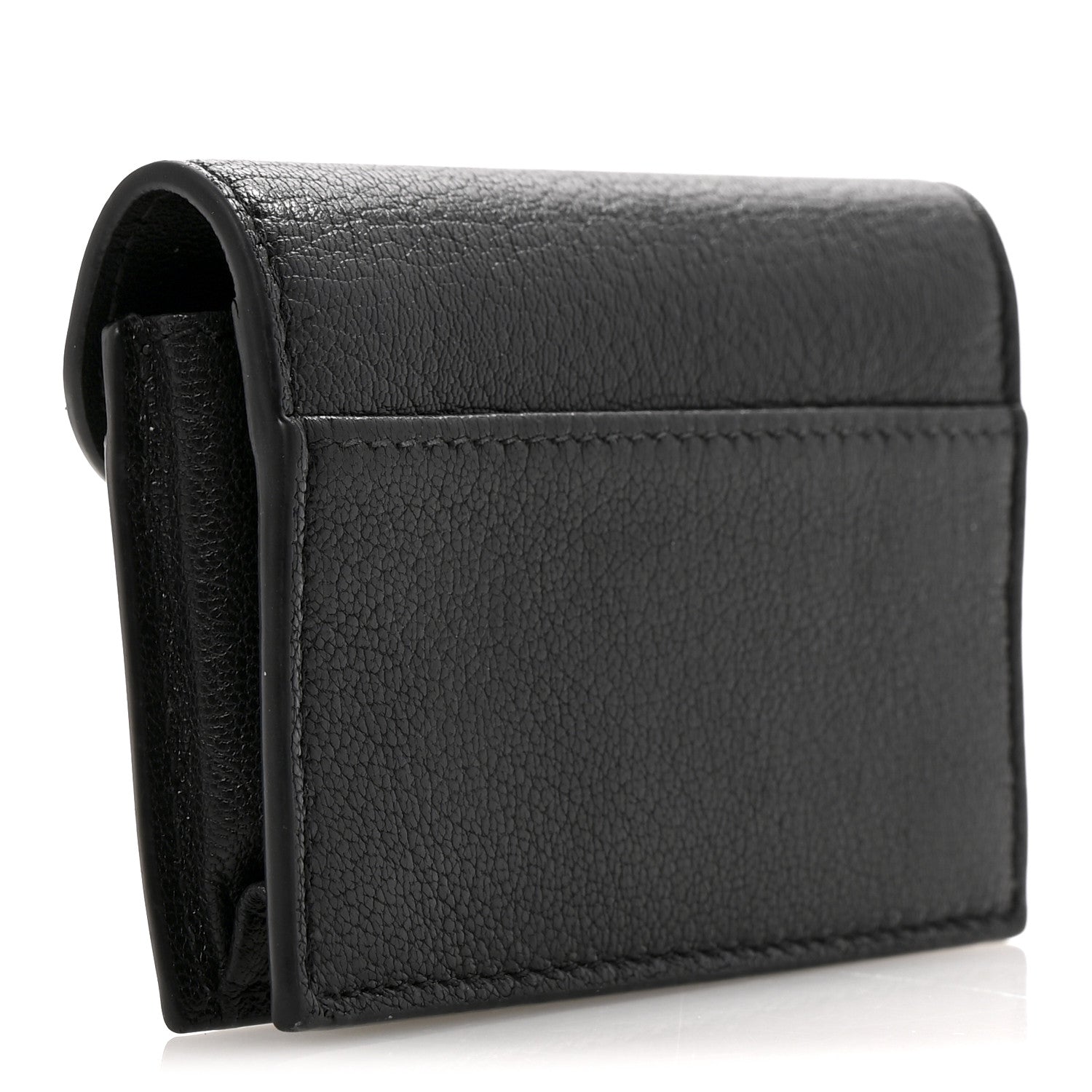 Christian Dior Goatskin Saddle Card Holder Black 3 of 9