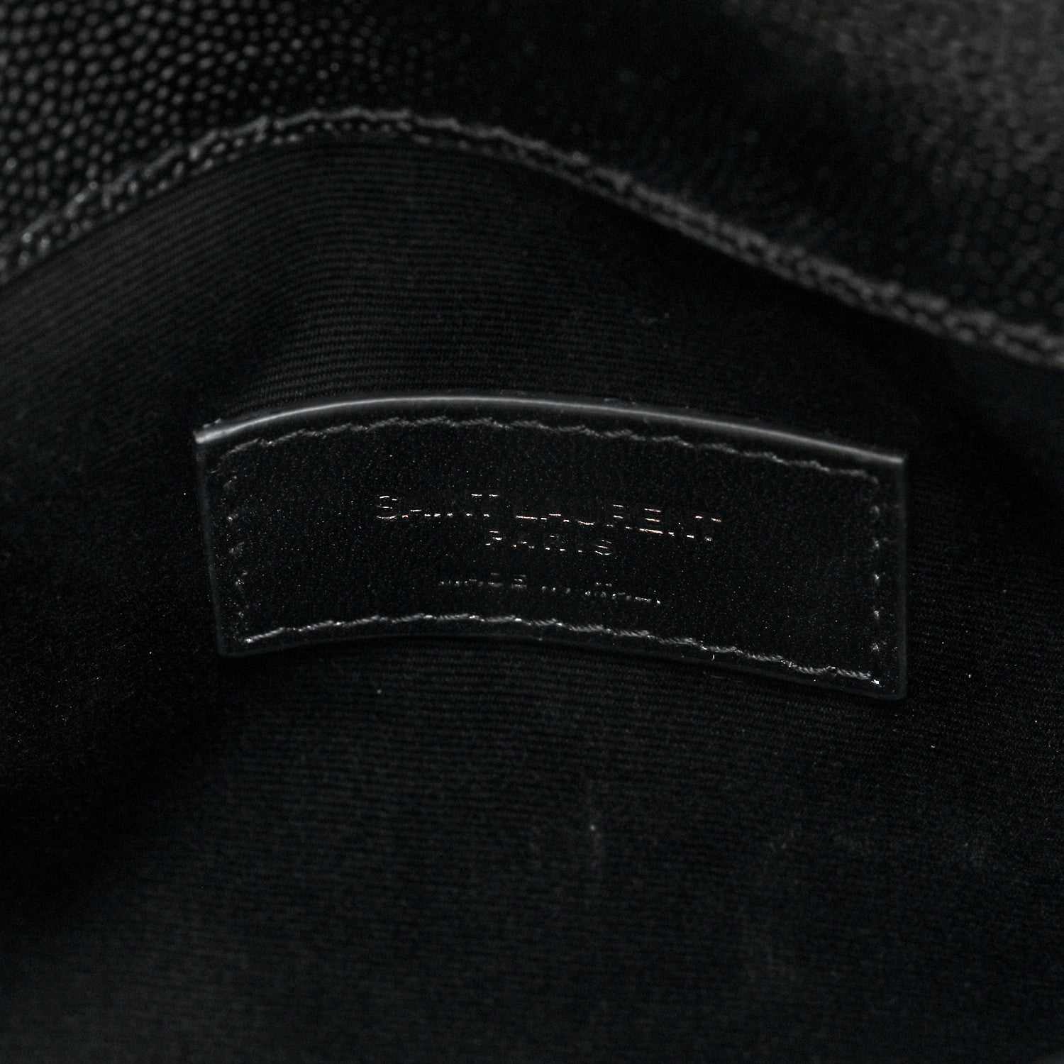 Saint Laurent Grain De Poudre Monogram Uptown Pouch Black 6 of 7