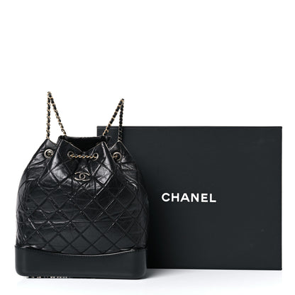 Chanel Aged Calfskin Quilted Gabrielle Backpack Black 21 of 21